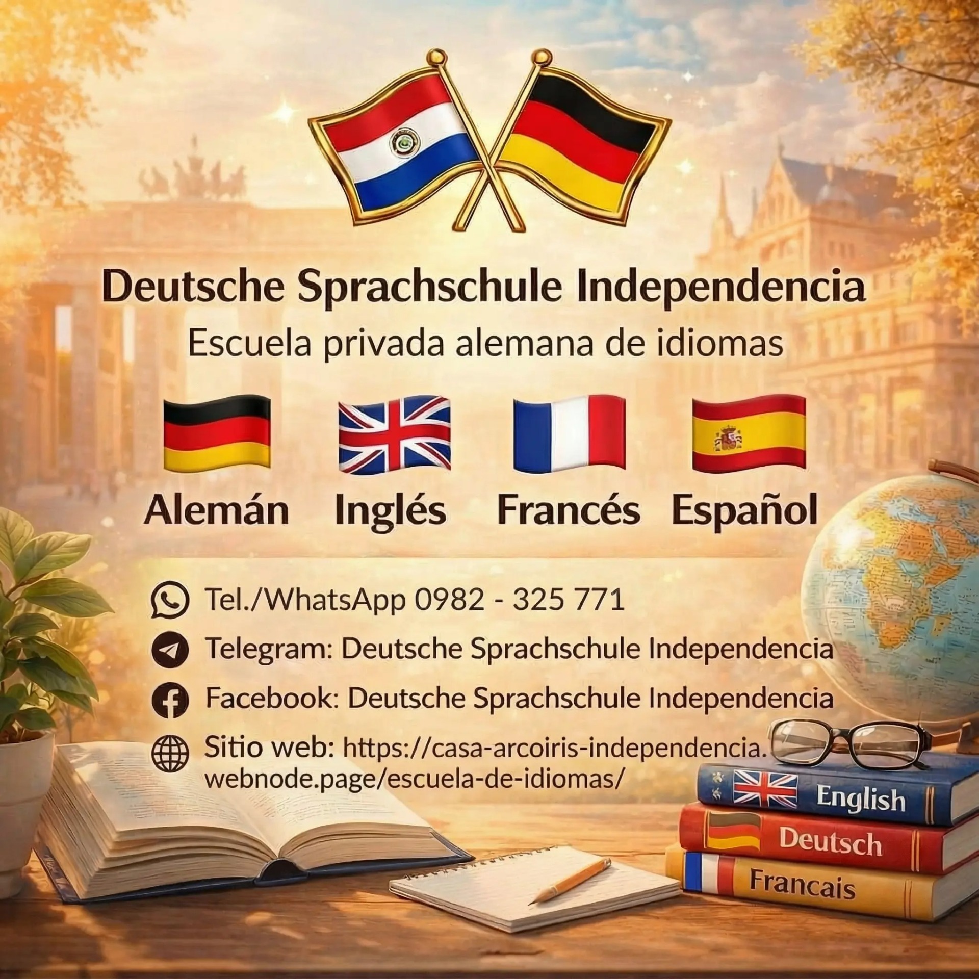 Escuela alemana de Idiomas Sitio Web - Webseite - Haga clic aquí