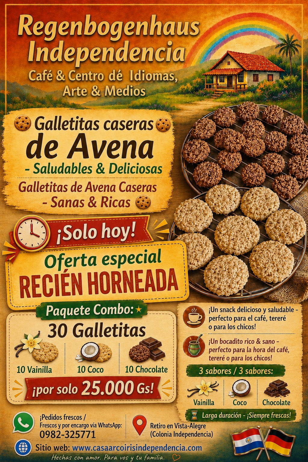 ‼️ Sonderangebot Nur heute - Abholung ab 16.00 Uhr ‼️ ‼️ Oferta especial Solo hoy: recogida a partir de las 16:00 h ‼️ Vista Alegre - Colonia Independencia Tel./WhatsApp: 0982 325771